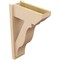 Ekena Millwork 8-in W x 20-in D x 32-in H Funston Slat Rough Cedar Woodgrain TimberThane Outlooker, Primed Tan OUTUR080X20X32FST24RCPR - alternate 3